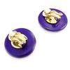 Les Trésors De Lily [L5129] - Clips 'Amazonia' Purple Wood (2.5 Cm)