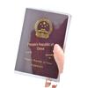 Thickened Transparent Frosted Waterproof PVC Passport Holder – Durable Travel Document Protection Cover