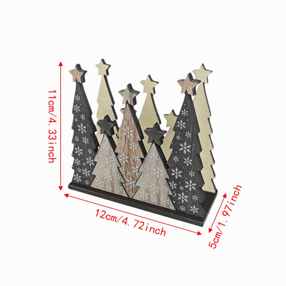 Convenient Table Decoration Unique Wooden Tree Decoration Gift Christmas Tissue Holder Office