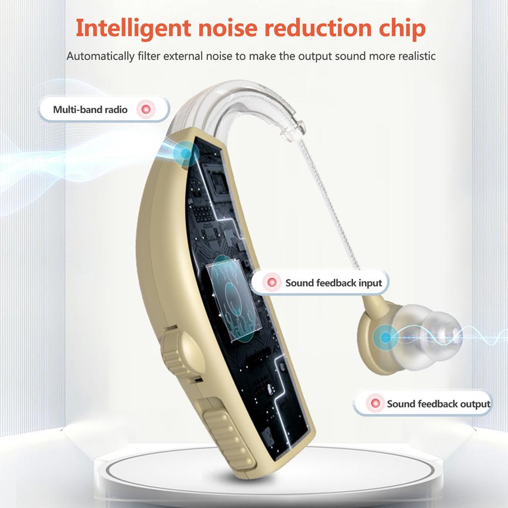 Sound Amplifier Hearing Aids In Ear Hearing Enhancement Device with Storage Case for Adults Seniors