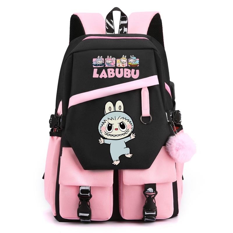 Cartoon Printed Backpack Student Teenager Girl Boy Schoolbag Large Capacity Waterproof Bookbag Women Men Travel Bag Gift