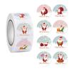 500pcs/roll Round Adhesive Christmas Stickers Merry Christmas Labels Sticker Small Business Package Box Stickers Decor