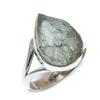 Natural Aquamarine Rough Gemstone 925 Solid Sterling Silver Gift Ring S.9 O3j54