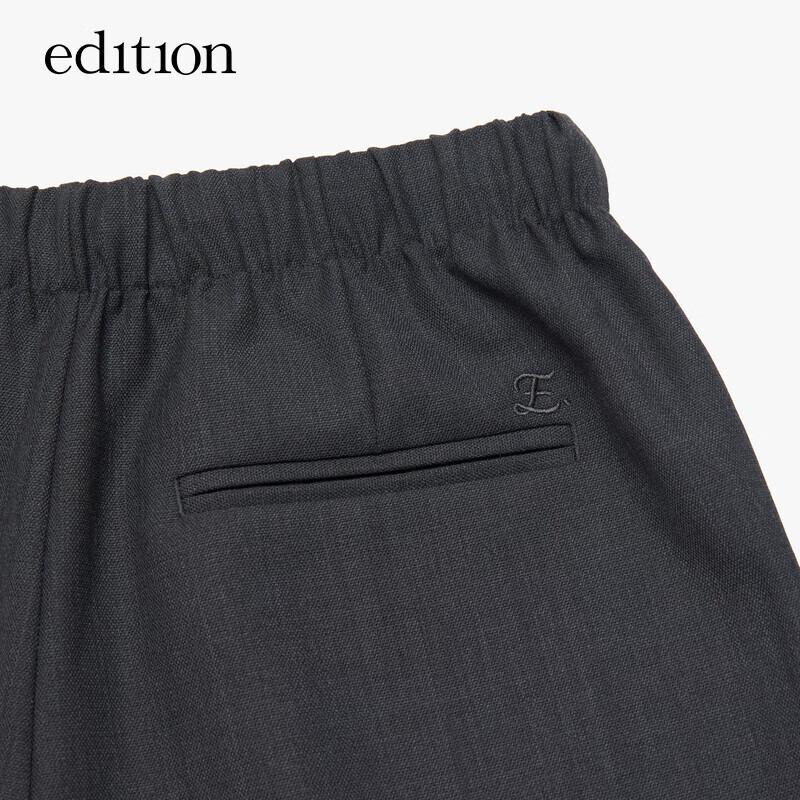 Edition Elite Wardrobe Wool Blend Straight-Leg Trousers