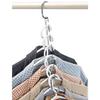 2/4/6/8/10pcs Magic Clothes Hangers Hanging Chain Metal Cloth Closet Hanger Shirts Tidy Save Space Organizer Hangers