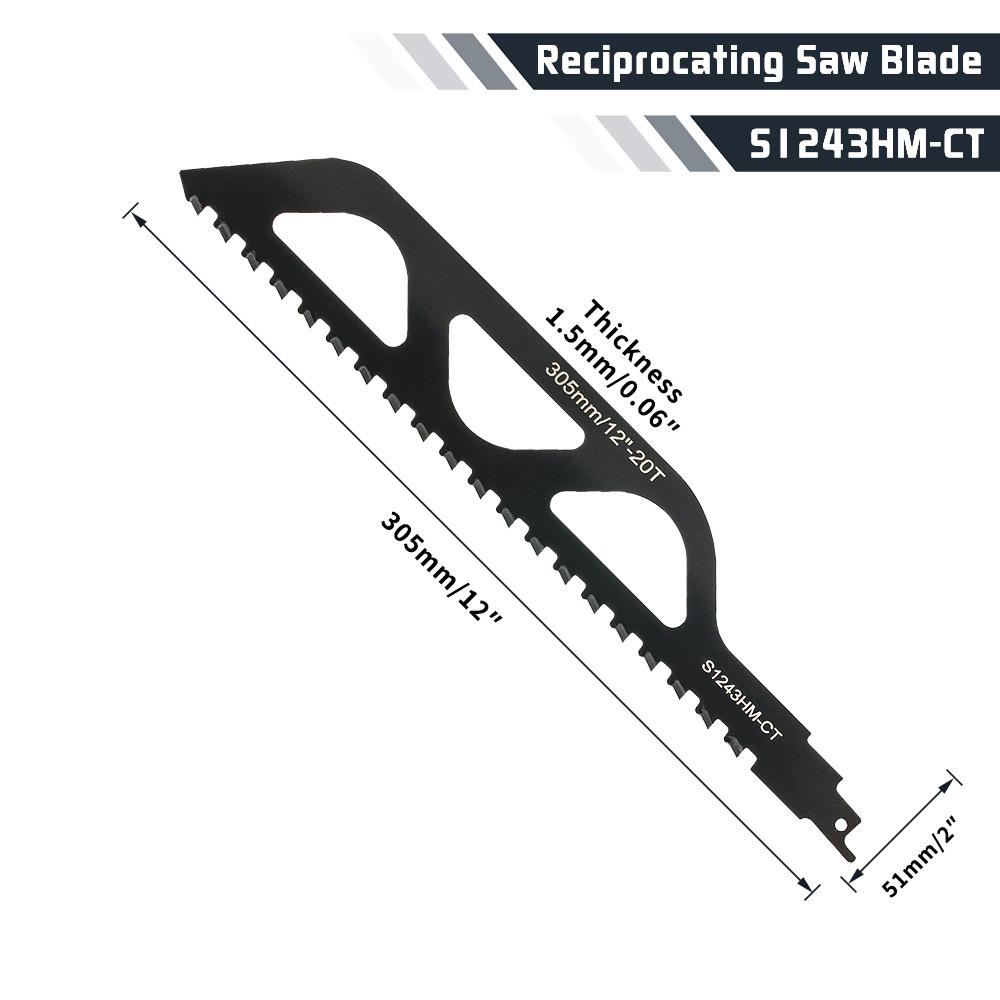 

Полотна для сабельных пил из карбидного сплава, пузырчатые кирпичи, полый кирпич, бетон, камень, режущие инструменты, пилы для ремонта 305mm