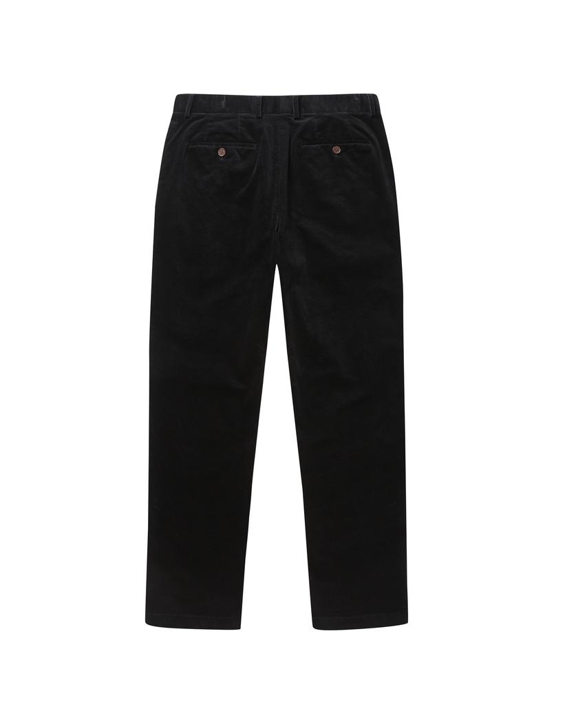 SOLEW Corduroy Tapered Pants_Black