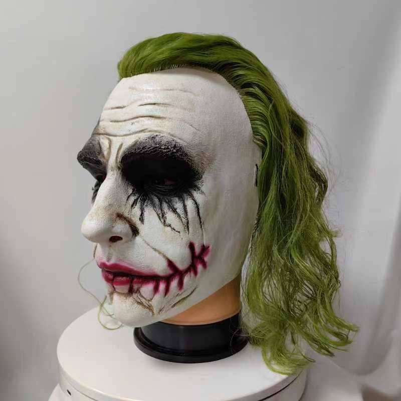 Americká Film Clown Latexová Maska Heath Ledger Temný Rytíř Batman DC Jack Klaun Příčesek