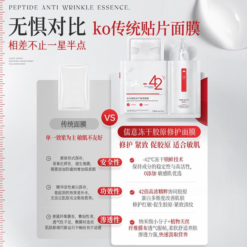 Ruyi Collagen Freeze Dry facial mask Anti wrinkle Firming Double anti Repairing, Moisturizing and Whitening