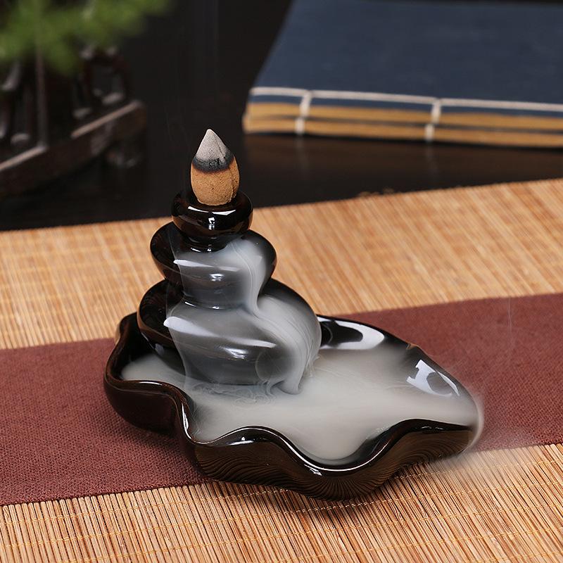Buddha Hand Ceramic Backflow Incense Burner Aromatherapy Ornament