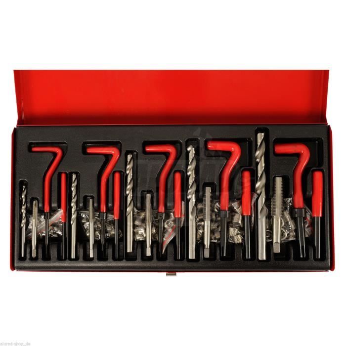 Kit réparation de filetages filets rapportes m5-m6-m8-m10-m12 mm