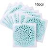 10pcs Hair Cleaning Disposable Floor Drain Sticker Hair Catcher Multipurpose Strainer  Kitchen