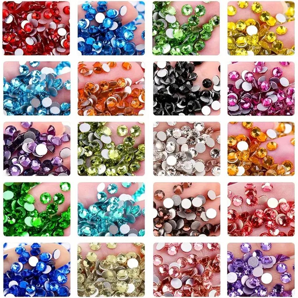 10000 Stück Runde Harzdiamanten 20 Farben DIY Diamantmalerei Perlen Runde Bohrer Perlen 5D Harzdiamant Diamantmalerei Zubehör