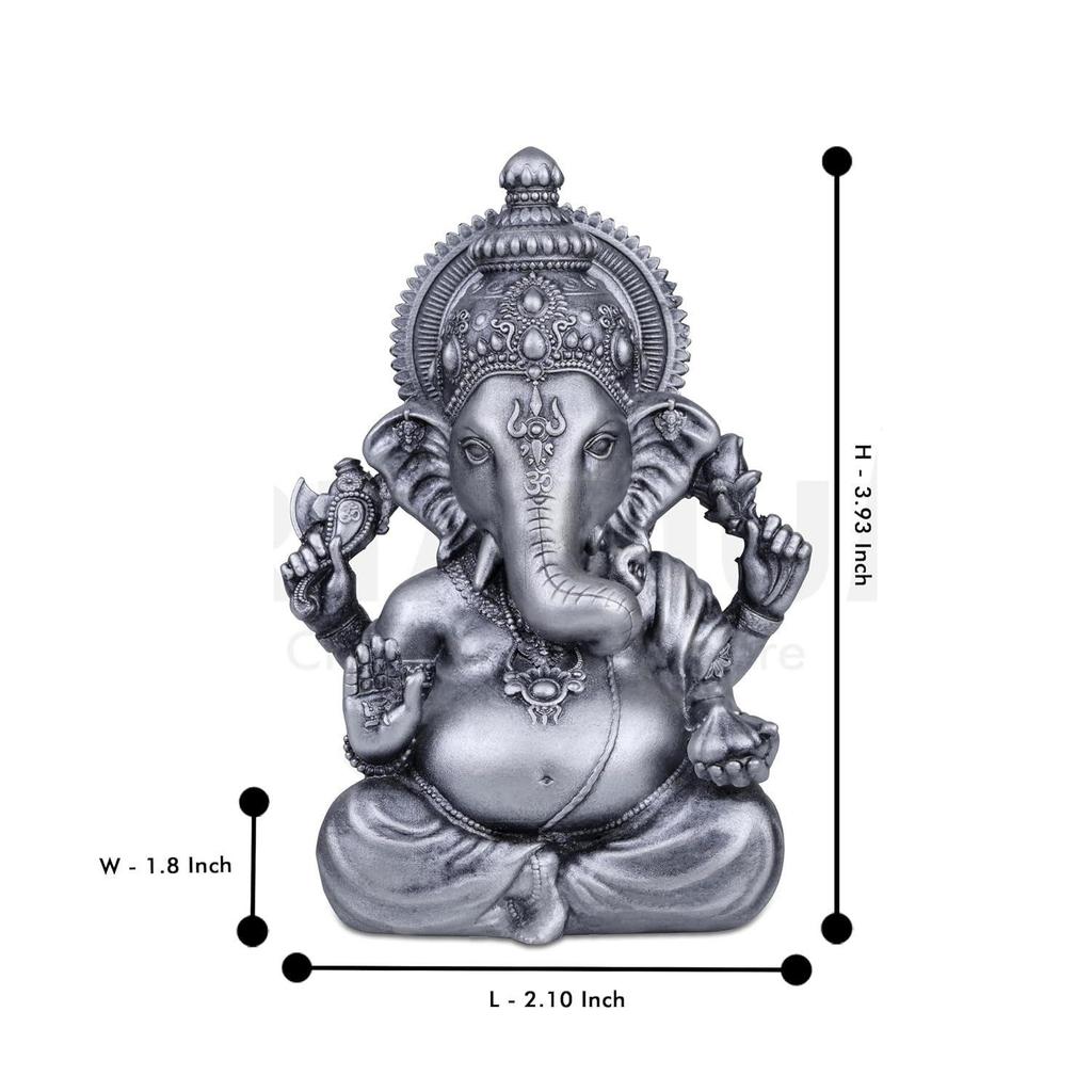 Ganesha Idol Vinayaka Statue Vinayagar Murti Pillayar Ganapati Murti Ganpati for Car Dashboard Home Office Decor