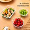 Xitianlong 3-Piece Heat-Resistant Borosilicate Glass Food Storage Container Set