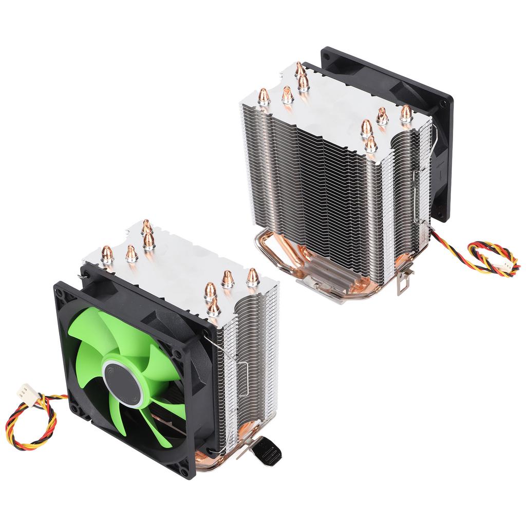 CPU-Lüfter 4 Heatpipes 90mm 3pin Geräuschlos Plug and Play Schnelle Wärmeableitung Computer CPU-KühlventilatorenEinzelner Lüfter