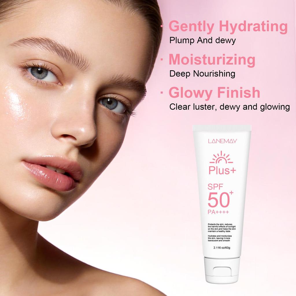 Sunscreen-Leaves Skin Clear, Translucent & Smooth-Hydrating & Moisturizing-Suitable For All Skin Types, 60g