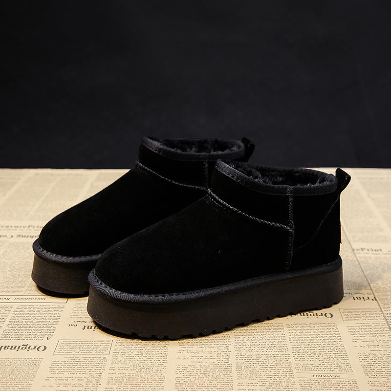 

Новые 2024 Классические Утепленные Пушистые Женские Снежные Ботинки Удобные Теплые Ботильоны Женские Зимние Женские Ботинки Botas Mujer 39 чёрный