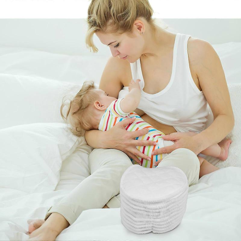 Cotton Washable Breastfeeding Pads for Women Reusable 10Pcs Set
