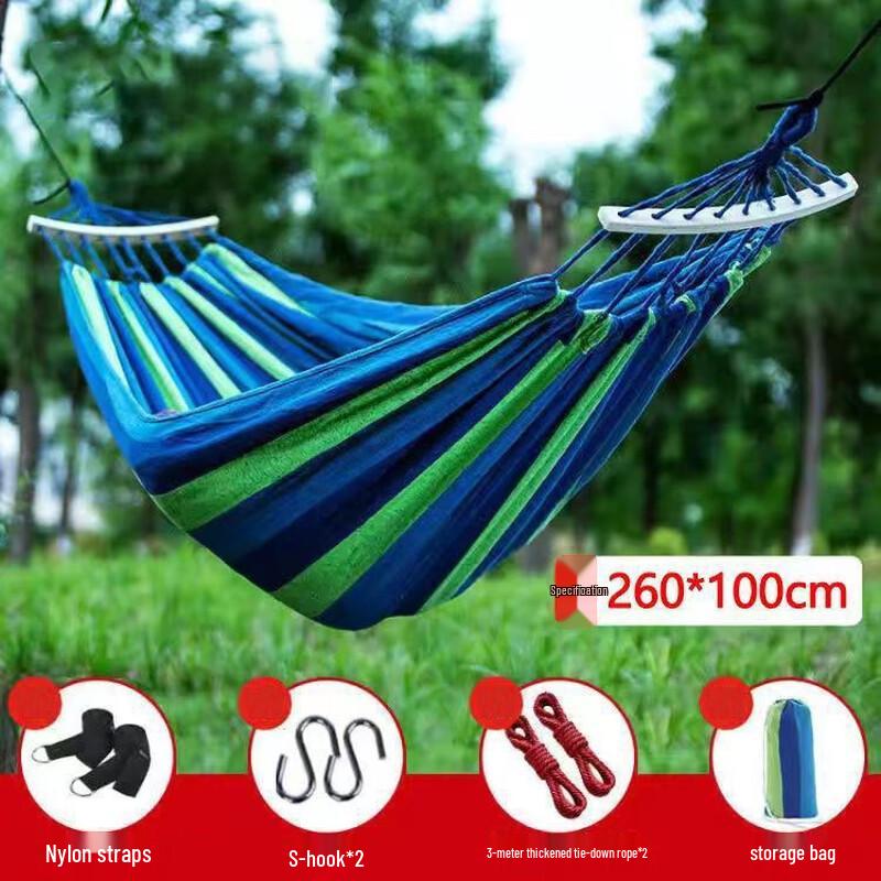 FEBORY Portable Double Canvas Hammock
