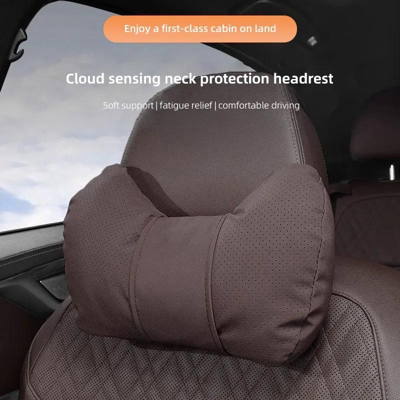 Car Seat Headrest Lumbar Support Protective Pillow Waist Cushion For Opel Astra Grandland Corsa Mokka Frontera Insignia Zafira