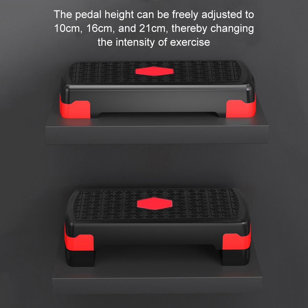 Adjustable Aerobic Pedal Home Gyms Training Mini Fitness Step Pedal Exerciser Wear Resistant Non Slip Durable Fitness Equipments