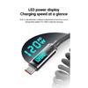 1M/2M 120W Spring Retractable USB A/C Type C To Type C Fast Charging Cable LED Digital Display DATA 480Mbps For Iphone15 16 Sams