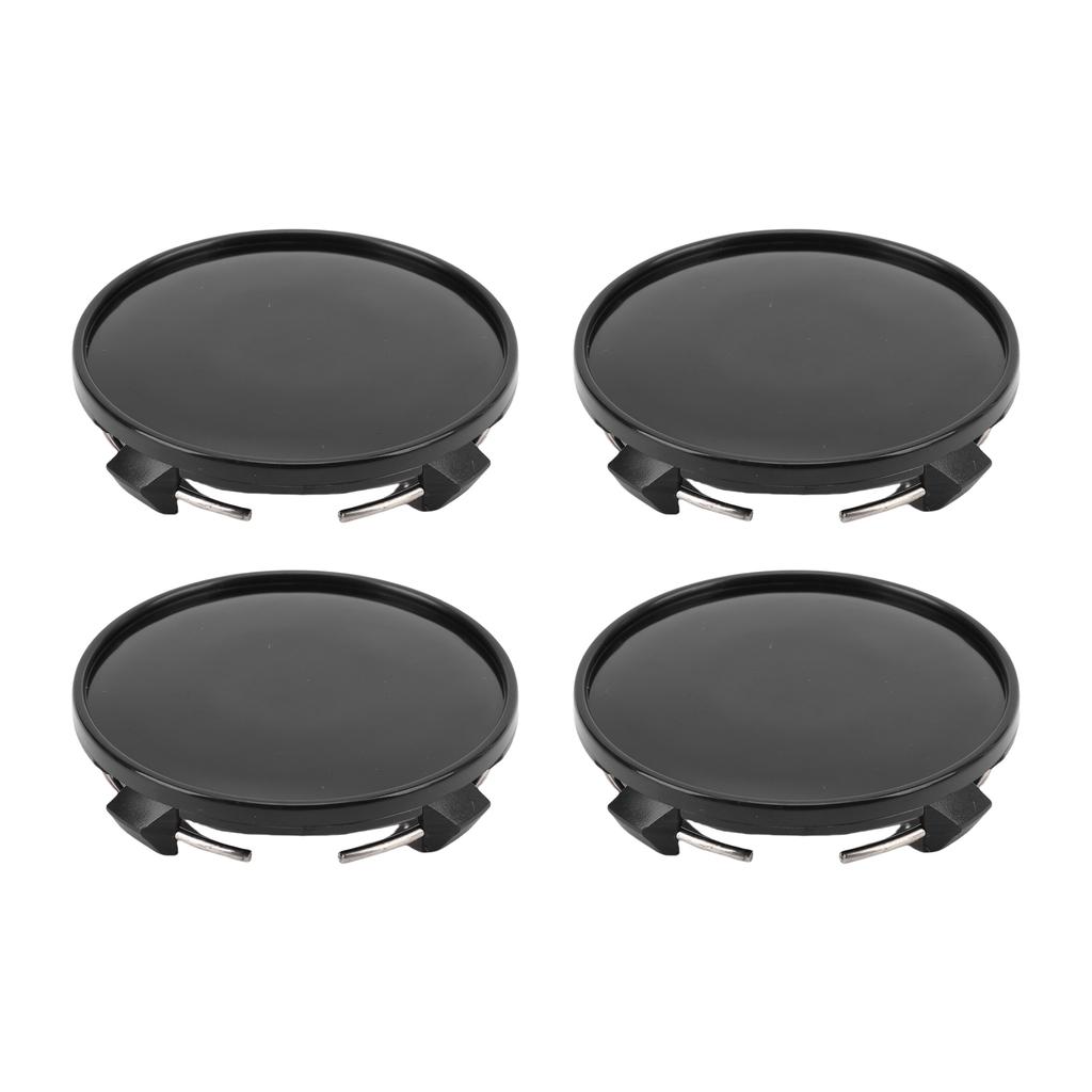 4PCS Wheel Center Caps Rain Proof Exquisite Car Rim Center Hub Cover Cap Decoration for Automobile Modification Glossy