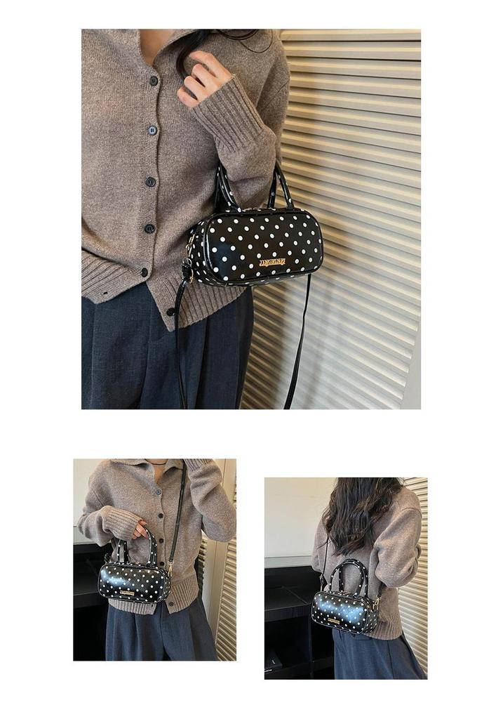 Exquisite Polka Dot Handheld & Crossbody Bag - Women's 2026 Summer Casual Style