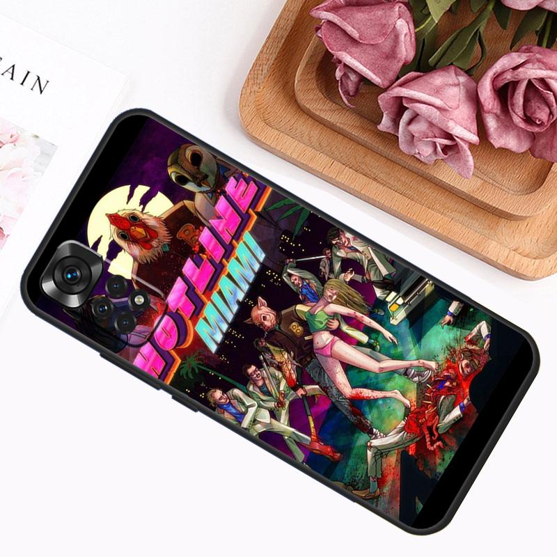 Game Hotline Miami Case For Xiaomi Redmi Note 11 10 9 8 12 Pro Plus 12S 11S 10S 9S Cover For Redmi 12C 10C 9C