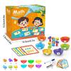 Counting Animal Toys Matching Games STEM Educational Learning Toy Color Sorting Stacking Bowl Sensory Toys Birthday Gift