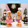 Vibrant Stretch Gingerbread Man Doll Perfect For Christmas Home Decor And Festivities