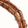 Wreath Frames For Crafts 6 Piece Hanger Outdoor Decor 7.9 Inch DIY Rattan Wreath Garland For Bedroom Living Room Fence Wall
