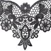 Beautiful Lace Embroidery Collar White/Black Floral Lace Decorative Collar Woman's Clothing Sewing Accessories
