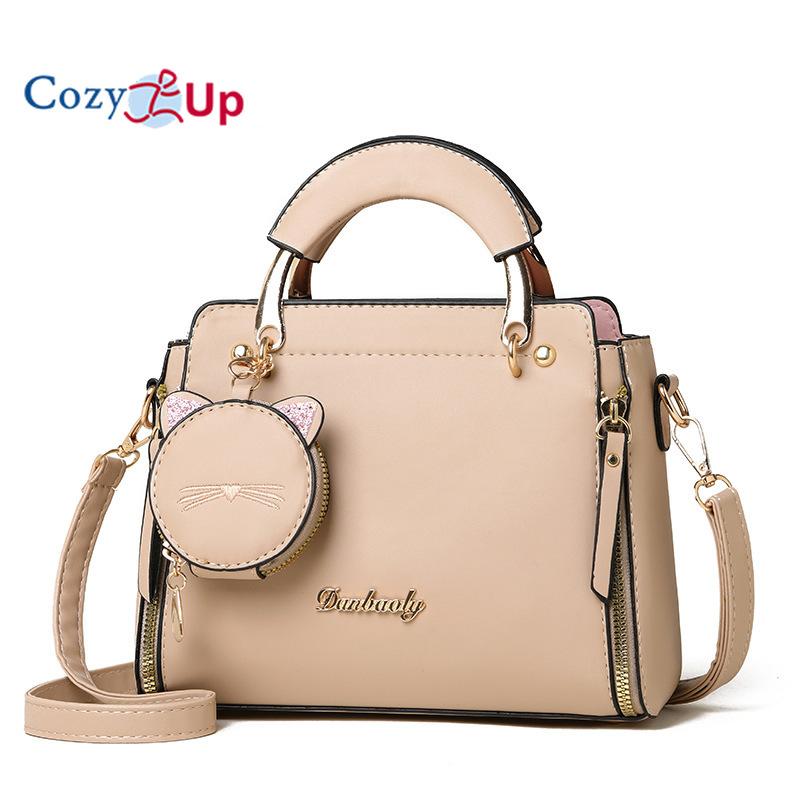 Cozy Up Pattern 2-teilige Umhängetaschen für Damen, Schultertasche, Muscheltasche, Trend, kleine Geldbörse und Handtasche, Luxus-Designer-Tasche für Damen