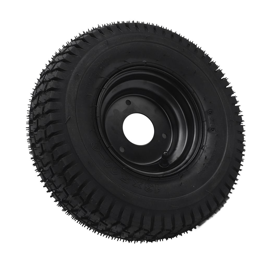13x5.00 6 13 5.00 6 Tire Shockproof Heavy Duty Rubber Tires Anti Slip Tubeless Vacuum Tyre With Black Rims for Go Kart