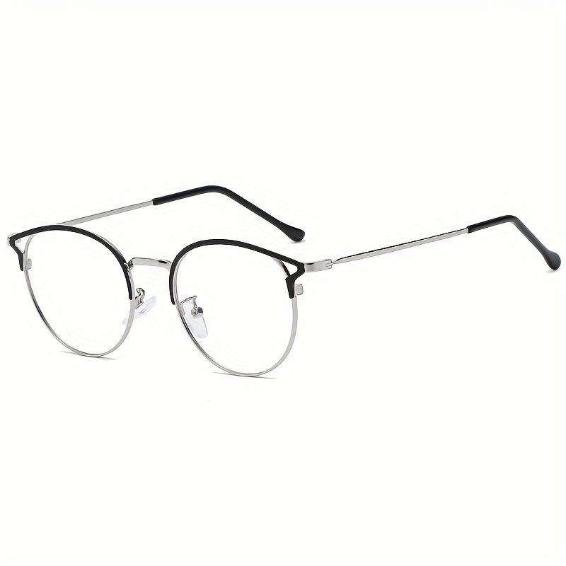 1Pcs New Style Retro Metal Glasses Frames For Men And Women Fashionable Glasses Lenses Anti-Blue Light Automatic Color Change