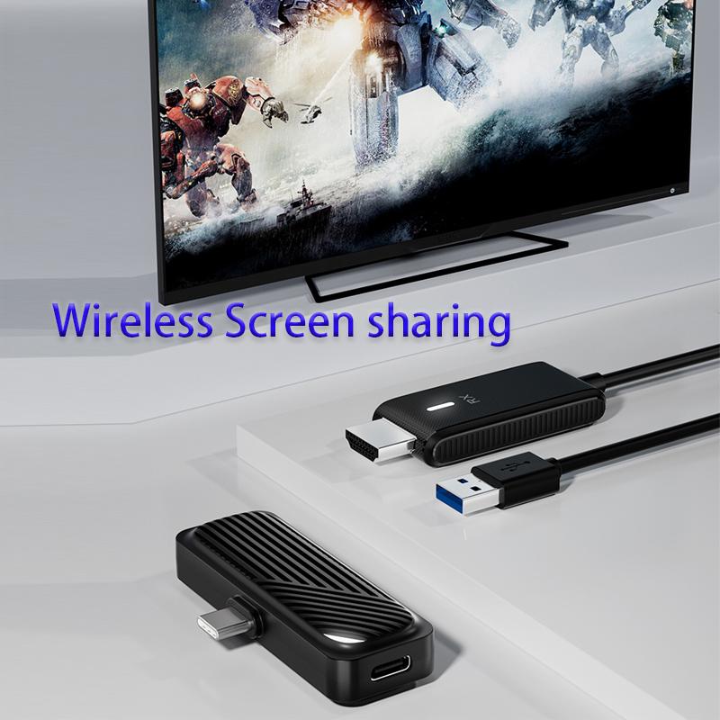 Wireless screen sharing Mirroring Receiver for PC TV Projector 50m Extender Receiver Wireless Same Screen Device Wireless Transmitter Receiver 1080P
