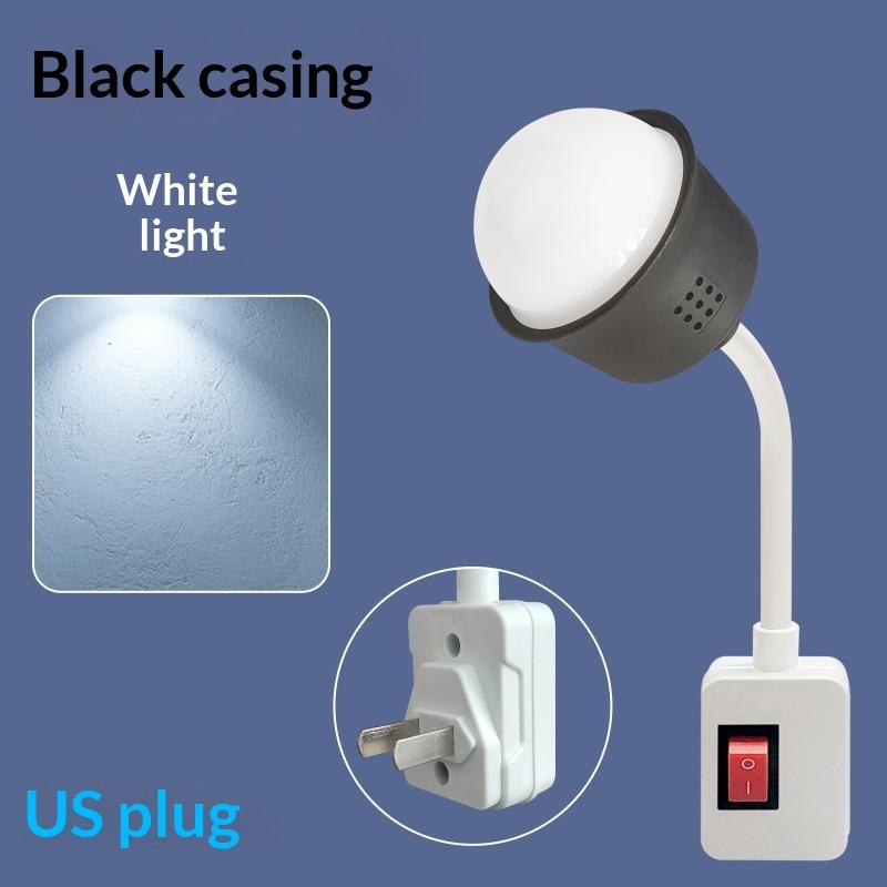 Plug In LED Night Light with Manual Switch Energy Saving Soft Eye Care Lamp for Bedroom Bedside Lighting