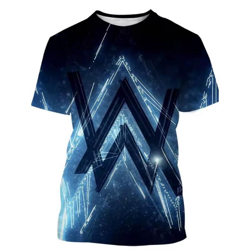 

Мужская повседневная летняя комфортная футболка больших размеров с эластичностью и 3D-принтом букв - Мягкая полиэстеровая ткань средней эластичности, летняя мужская одежда свободного кроя 2XL темно-синий