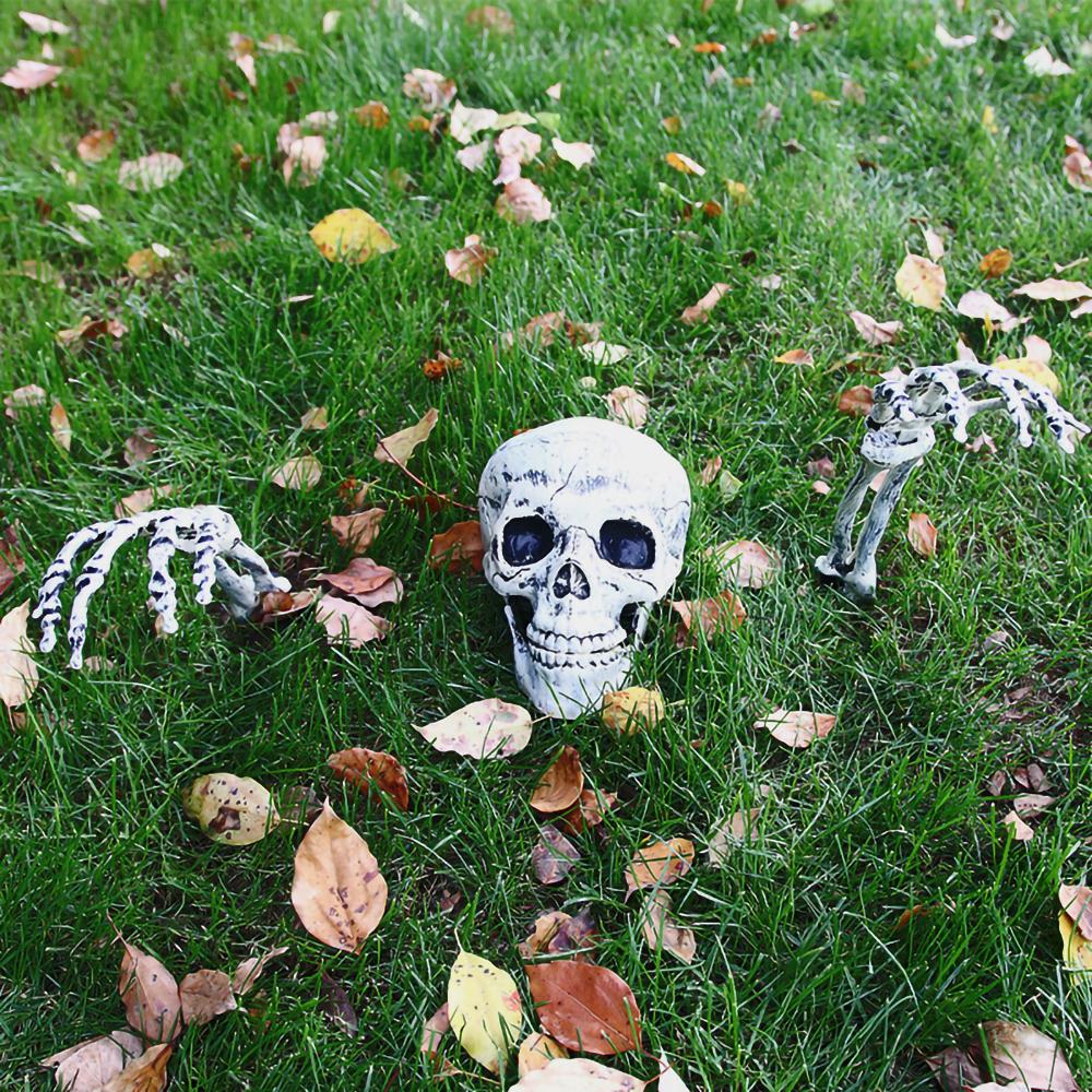 Halloween Skeleton Decoration Halloween Horror Buried Alive Skeleton Skull Garden Yard Lawn Decor For Party Creepy Props