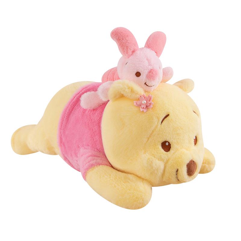 Entzückendes liegendes Bären-Plüschkissen - Ferkel & Winnie Puuh Puppe für Kinder und Mädchen