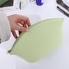 Zipper Wash Storage Bag Waterproof Make Up Pouch Simple Silicone Cosmetic Bag  Students