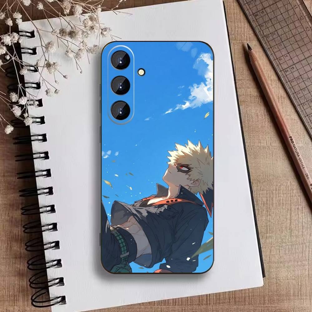 Katsuki Bakugo Hero Academia Phone Case For Samsung Galaxy A73,A72,A71,A70,A52,A51 Others Soft Black Cover