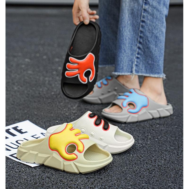 Fashion Men's and Women's Slippers New Men's Slippers Non-slip Men Flip Flops Couples Home Shoes Men Fashion Outdoor Beach Sandals