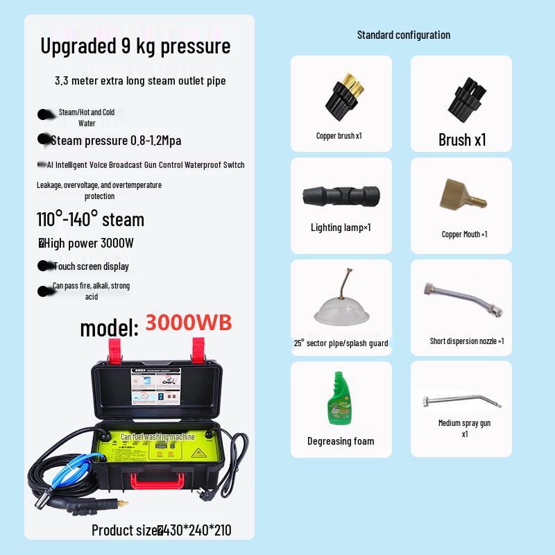 Clean Hui High-Temp Pressure Steam Cleaner for Air Conditioners & Kitchen Range Hoods