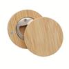 Bamboo bottle opener, household kitchen accessory beer opener, magnetic for attachment to refrigerator, wedding gift