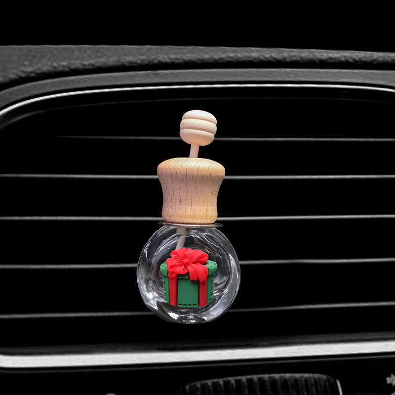 Creative Car Air Vent Perfume Clip - Christmas Ornament and Aromatherapy Bottle