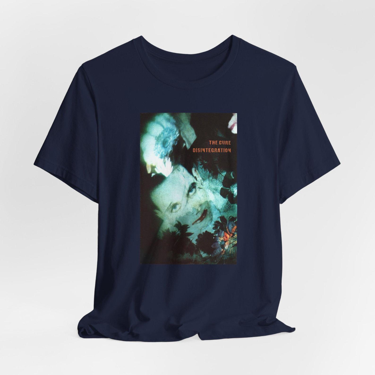 The Cure Disintegration Album Cover T-Shirt, Unisex Cotton Blend Tee, Goth Shirt S