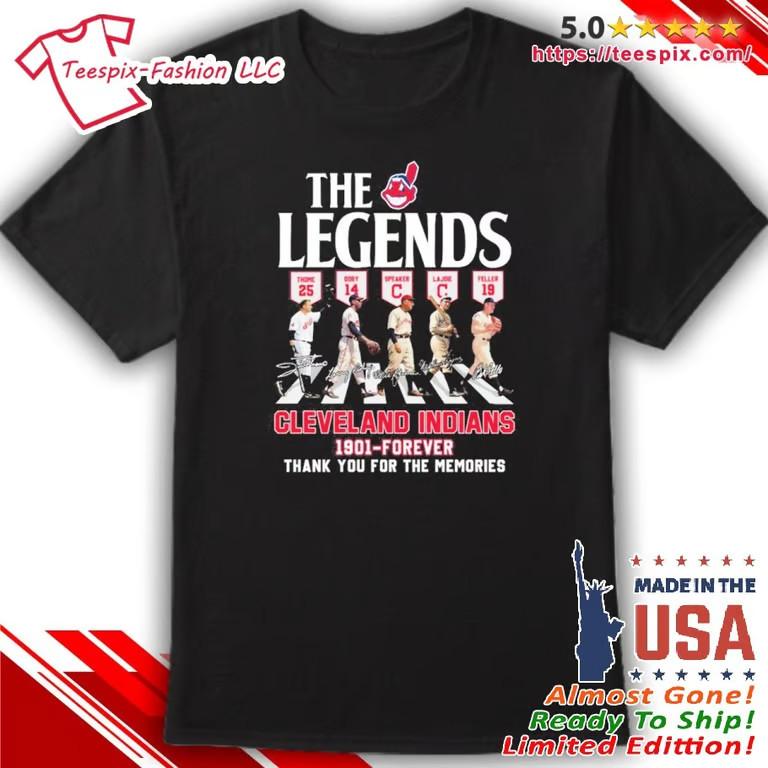 The Legends Cleveland Indians 1901-Forever Abbey Road Shirt Unisex T-Shirt M
